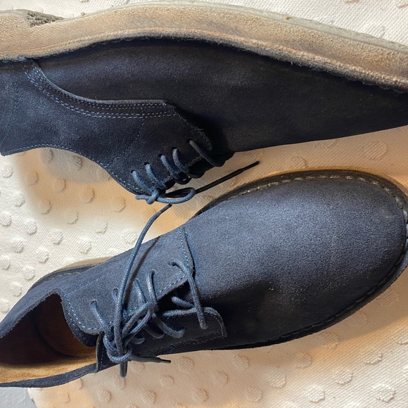 DONT STEP ON MY BLUE SUEDE SHOES! J CREW Superior Shoes Blue Suede Chukka Shoe - Picture 9 of 16